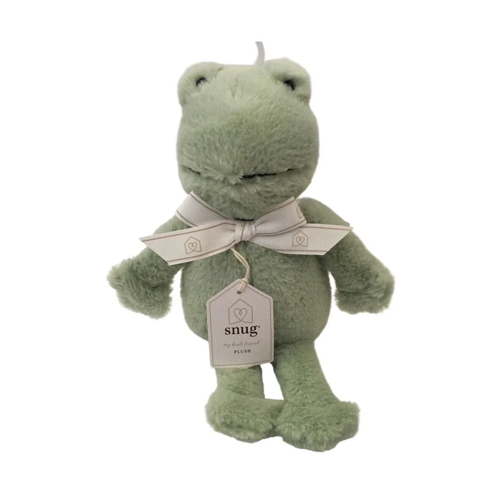 Snug My Best Friend Baby Toddler Plush Frog‎ Sage Green Stuffed Animal Toy NWT
